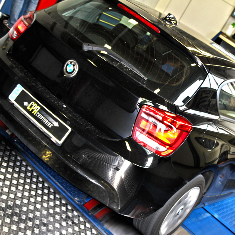 BMW 120d na vozidle Dyno s motorom PowerBox

